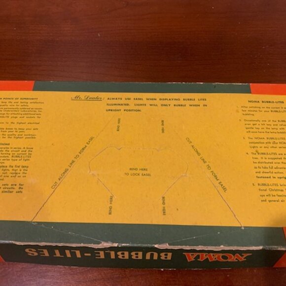 9 Vintage Noma Biscuit Bubble-Lites in the Original Box - Picture 6 of 16
